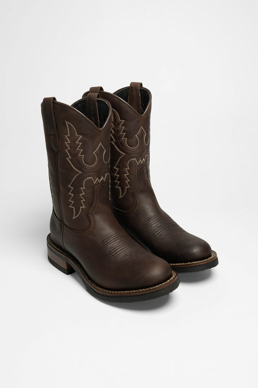 11615 PALM Ladies Western Riding Boots Brown