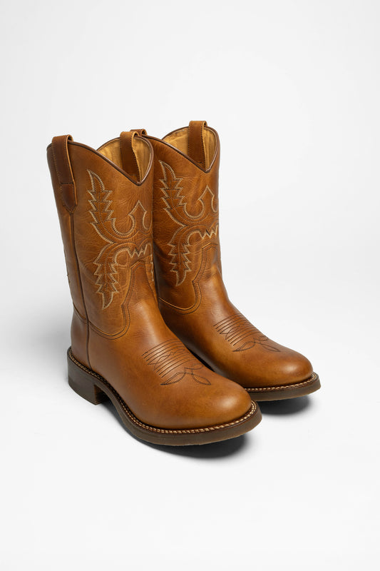 11615 PALM Ladies Western Riding Boots Brown