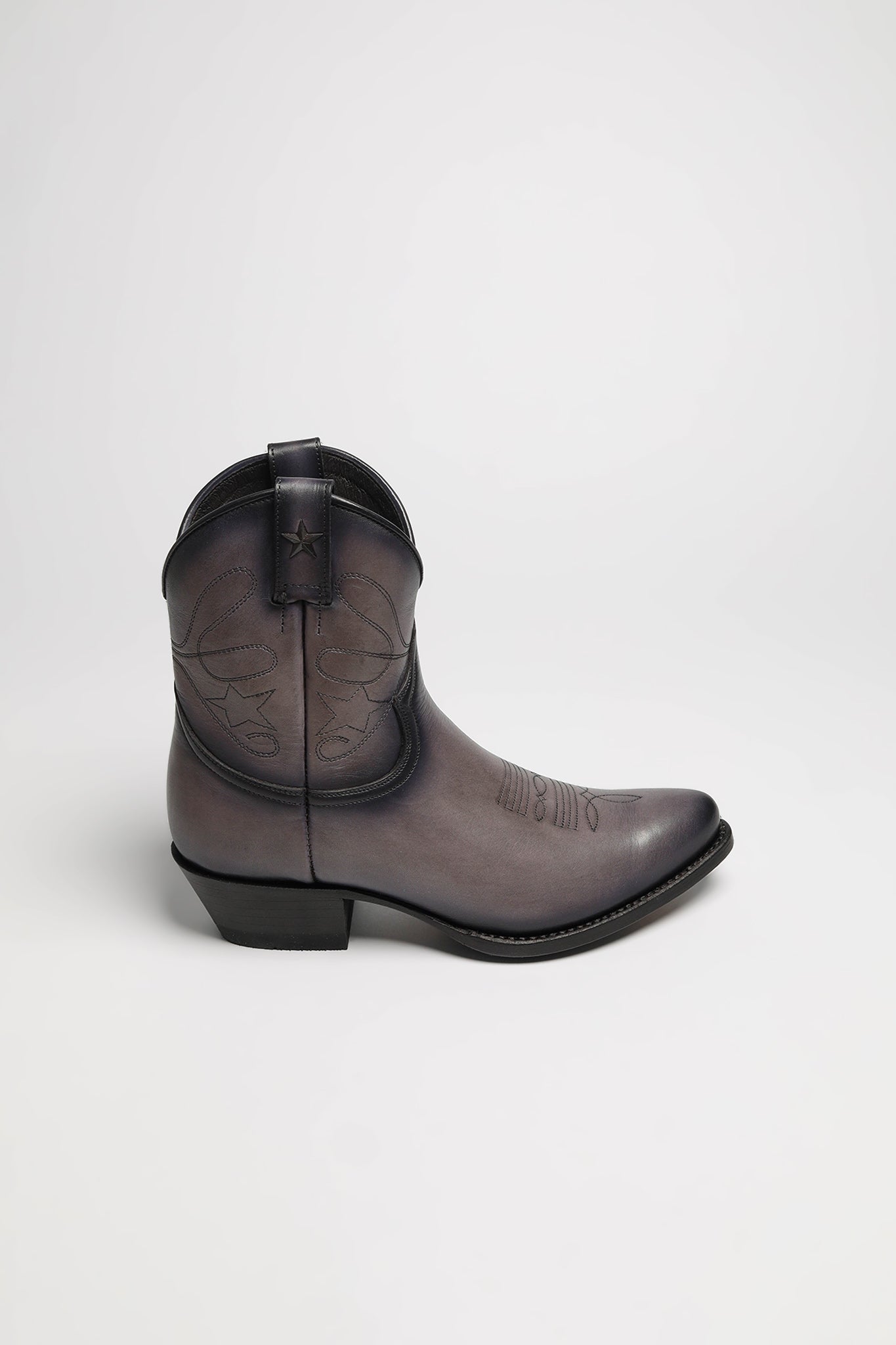 Grey western ankle boots hotsell