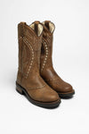 8325M PALM Ladies Western Riding Boots Brown - Lambskin Lining  Thumbnail