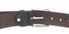 V4511-680 Unisex Dunkelbraun Ledergürtel Thumbnail
