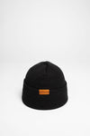 97492 MERINO WOOL KNIT CAP Men's Black Wool Hat  Thumbnail