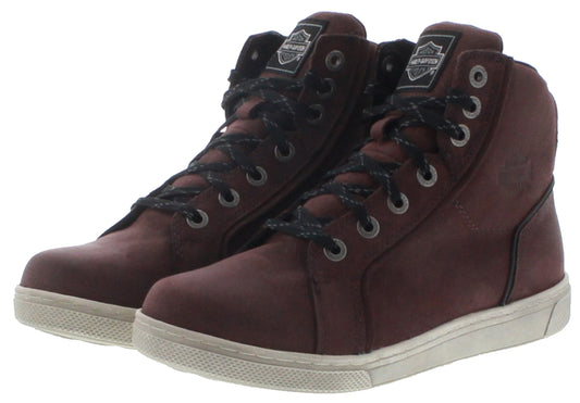 Harley Davidson D86101 MALLORY CE Women's High-Top Sneakers Red - Waterproof