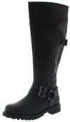 D84325 LOMITA Schwarz Damen Engineerstiefel Thumbnail