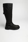 D84325 LOMITA Schwarz Damen Engineerstiefel Thumbnail