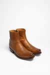 7826 58 SAM Men's Leather Ankle Boots Brown Thumbnail