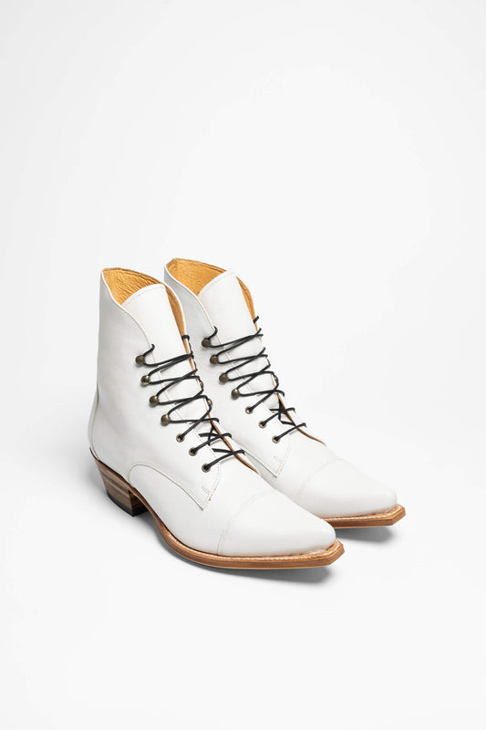 2699 MEZCAL WEST Women's Lace-Up Boots White