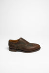 16070 ERIC Men's Oxford Shoes Brown - Budapester Thumbnail
