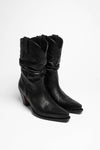 1952-XB Women's Western Boots Black Thumbnail