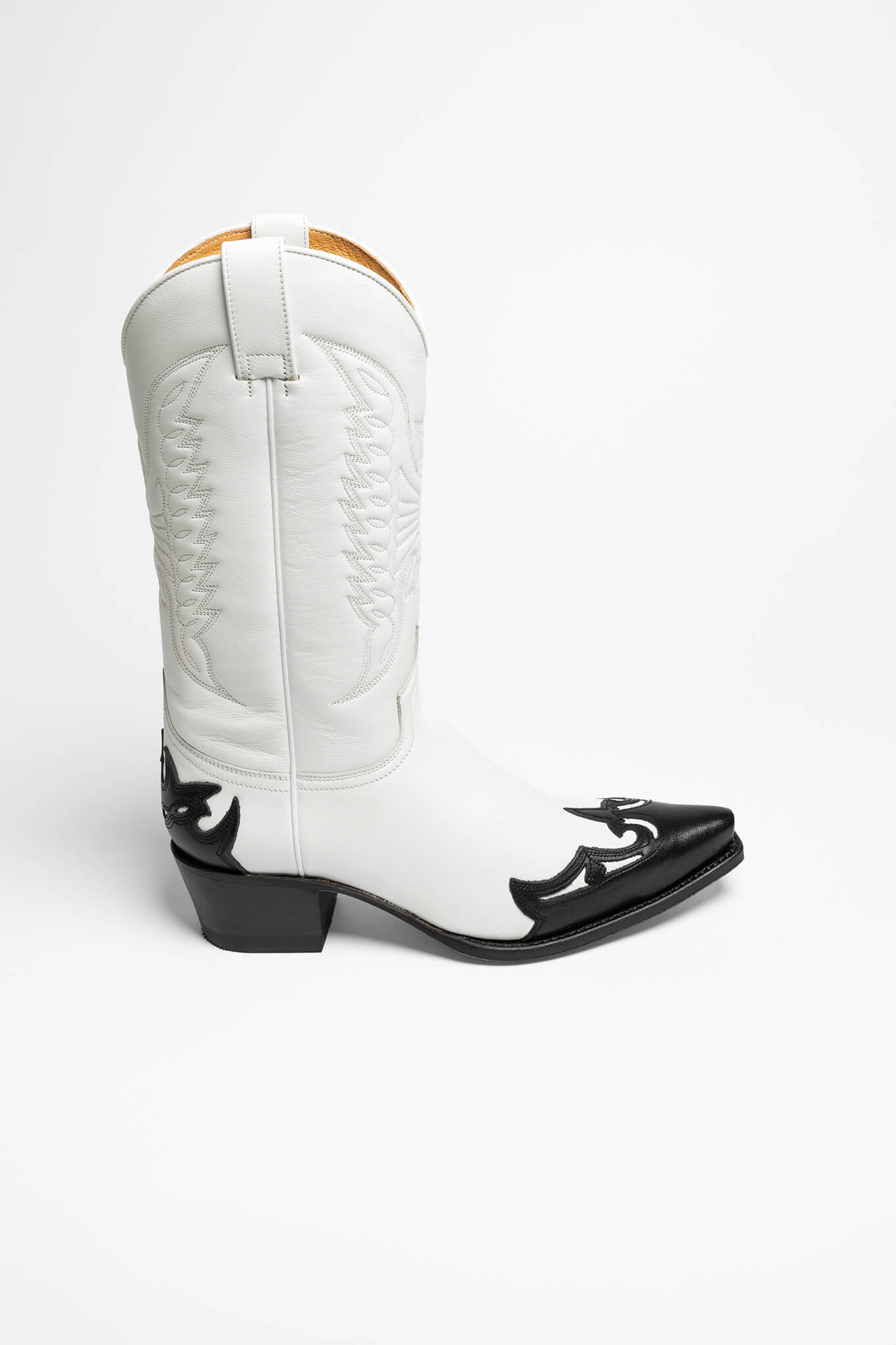 13170 JUDY Ladies Western Boots White Black