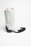 13170 JUDY Ladies Western Boots White Black Thumbnail