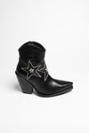 16484 CANARIAS women's leather ankle boots black Thumbnail