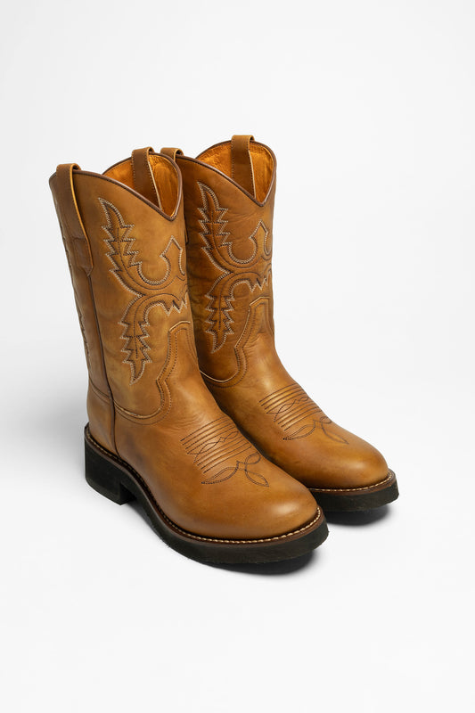 11615 PALM Ladies Western Riding Boots Brown