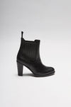 SOFIA Women's Black Leather Ankle Boots Thumbnail