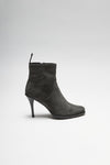 EVA Women's Grey Leather Ankle Boots Thumbnail