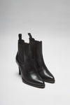 EVA II Women's Black Leather Ankle Boots Thumbnail