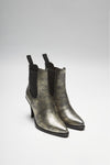 EVA II Women's Mamba Gold Leather Ankle Boots Thumbnail