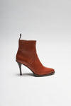 EVA women's brown leather ankle boots Thumbnail