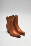 ALABAMA Women's Brown Western Ankle Boots Thumbnail