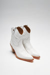 ALABAMA Women's Western Ankle Boots White Thumbnail