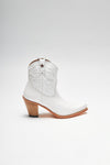 ALABAMA Women's Western Ankle Boots White Thumbnail