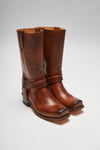 BLUES HIGH Brown Biker Boots Thumbnail