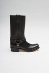 BLUES HIGH Black Biker Boots Thumbnail