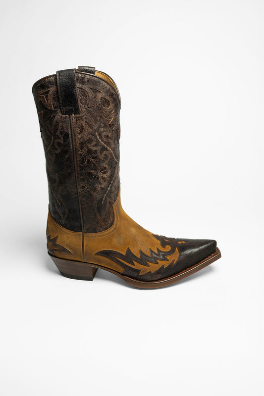 Seitenansicht Sendra 9669 CUERVO MICK Brown Western boots