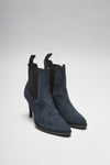 EVA II Women's Blue Leather Ankle Boots Thumbnail