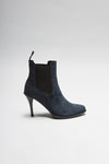 EVA II Women's Blue Leather Ankle Boots Thumbnail