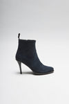 EVA Women's Blue Leather Ankle Boots Thumbnail