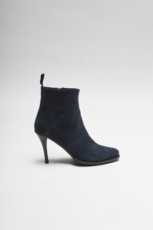 Seitenansicht FB Fashion Boots EVA Women's Blue Leather Ankle Boots