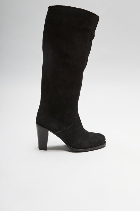 Seitenansicht FB Fashion Boots SOFIA HIGH Women's Black Leather Boots