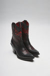 LULU Damen Westernstiefelette Schwarz Thumbnail