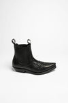 MB2500 Men's Western Ankle Boots Black - Python Skin Thumbnail