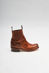 BLUES LOW Brown biker ankle boots Thumbnail