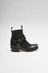 BLUES LOW Black biker ankle boots Thumbnail