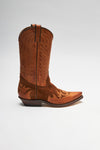 CARLOS Brown Western Boots - Cognac Thumbnail