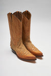 CARLOS Beige Western Boots - Cuero Beig Thumbnail