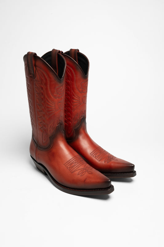 1920 Unisex Westernstiefel Braun