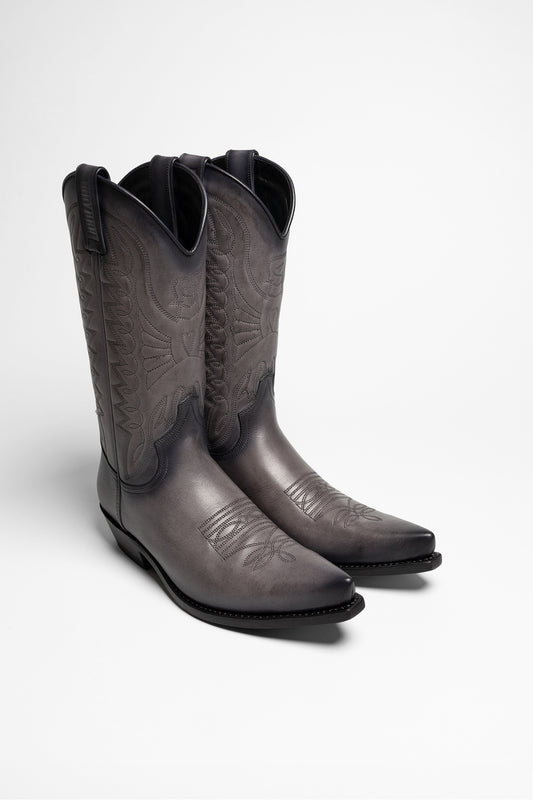 1920 Gray Western Boots - Gris