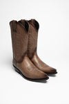 1920 Unisex Western Boots Brown Thumbnail