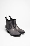 2487 MARILYN Ladies Western Ankle Boots Grey Thumbnail