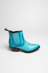 2487 MARYLIN ladies western ankle boots turquoise Thumbnail