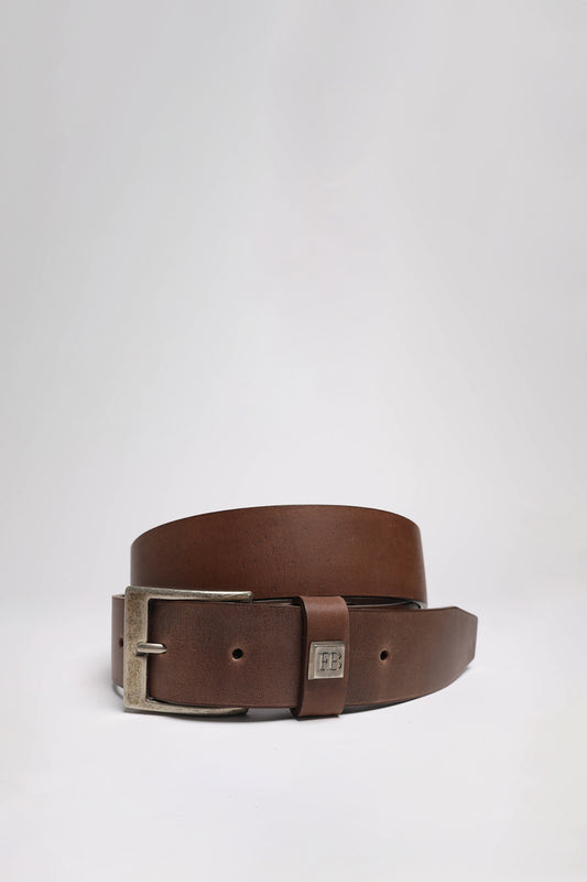 FG4048 Leather Belt Dark Brown