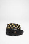 FG4006 Black Leather Belt - Piton Thumbnail