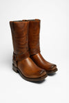 9809 BLUES Brown Biker Boots - Thinsulate Insulation Thumbnail