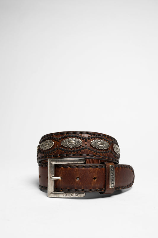 7606 Brown Leather Belt