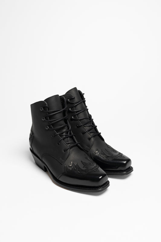 Sendra 16008 58 SAM Ladies Black Western Ankle Boots