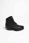 16008 58 SAM Ladies Black Western Ankle Boots Thumbnail